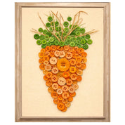 Carrot Button Art DIY Craft Kit