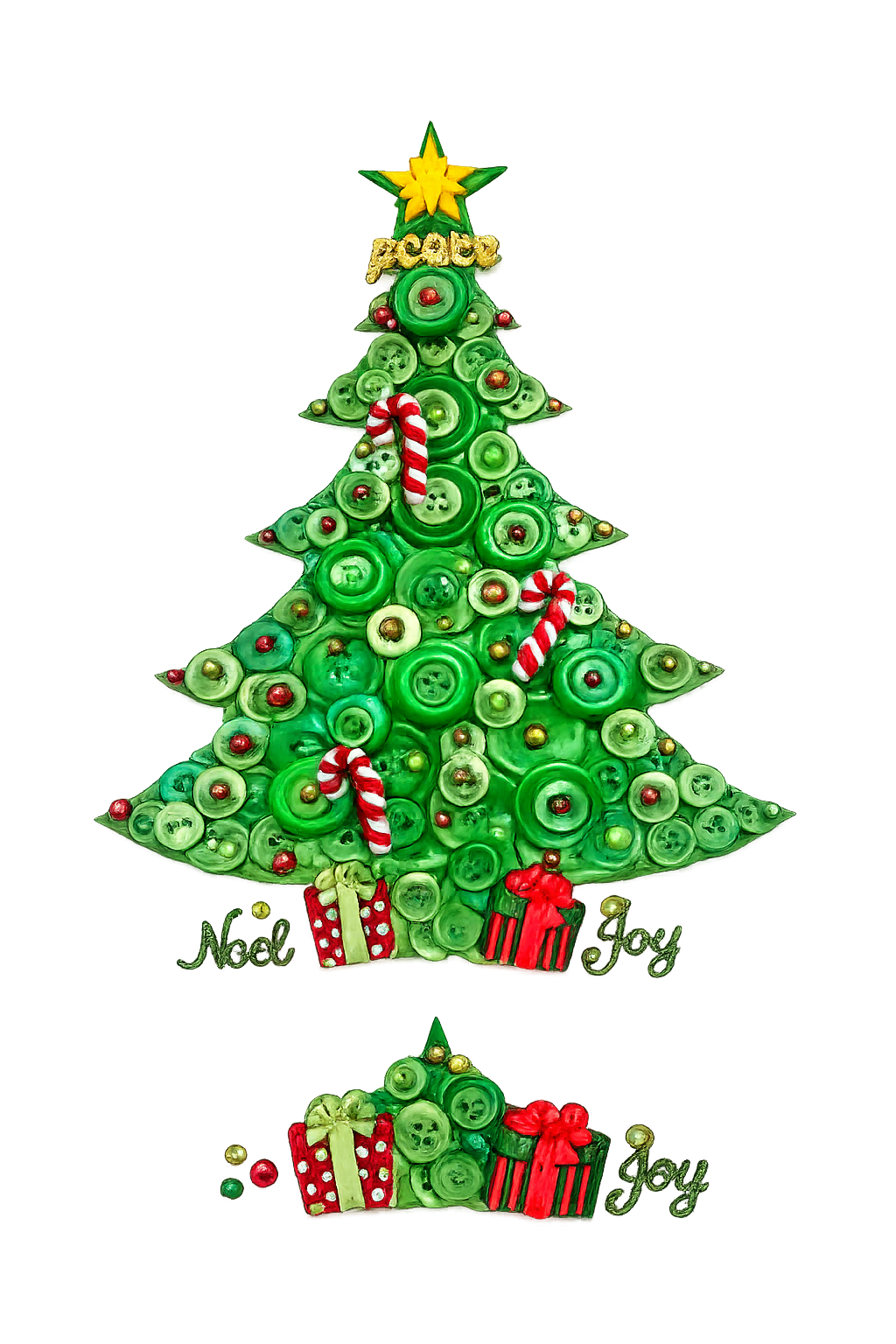 Traditional Christmas Tree Canvas DIY Craft Kit