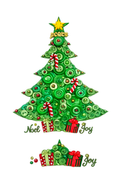 Traditional Christmas Tree Canvas DIY Craft Kit