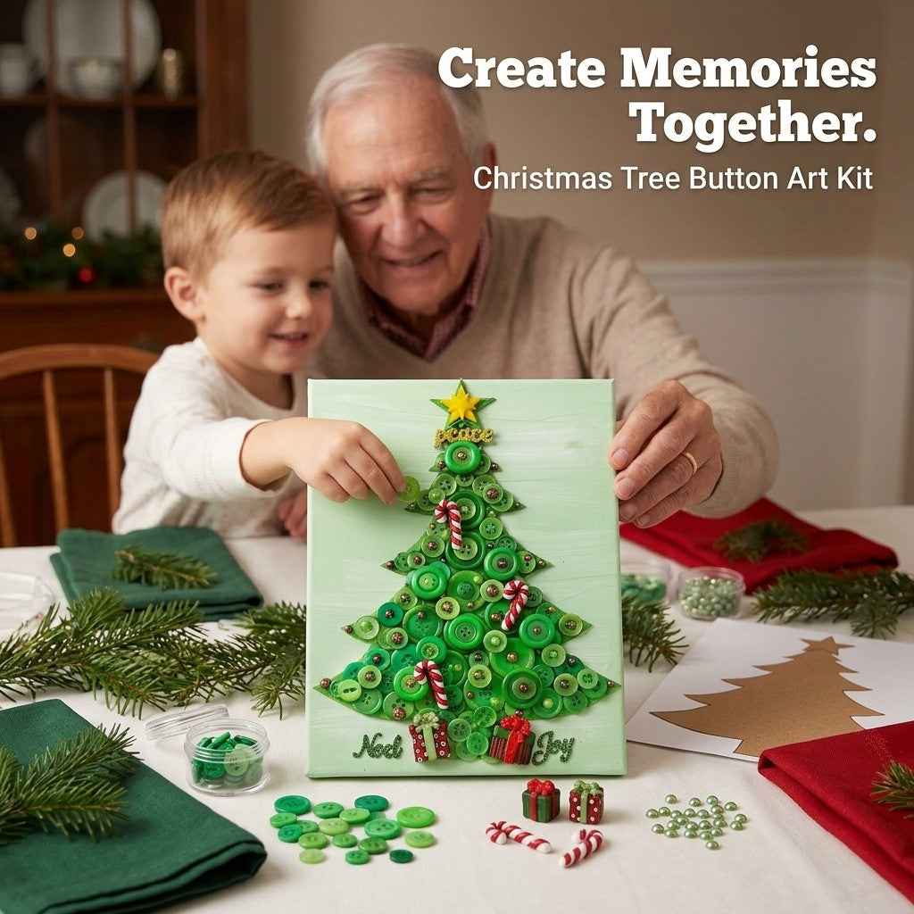 Traditional Christmas Tree Canvas DIY Craft Kit