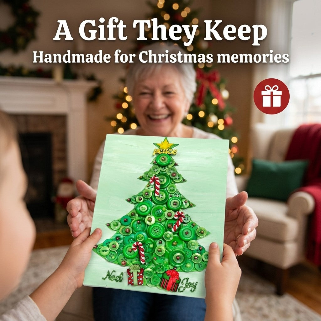 Traditional Christmas Tree Canvas DIY Craft Kit