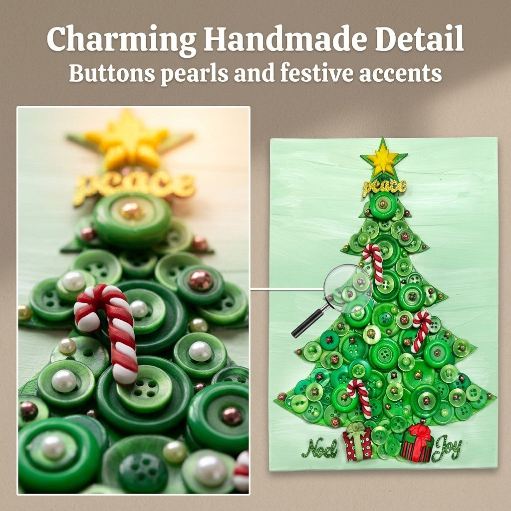 Traditional Christmas Tree Canvas DIY Craft Kit