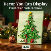Traditional Christmas Tree Canvas DIY Craft Kit