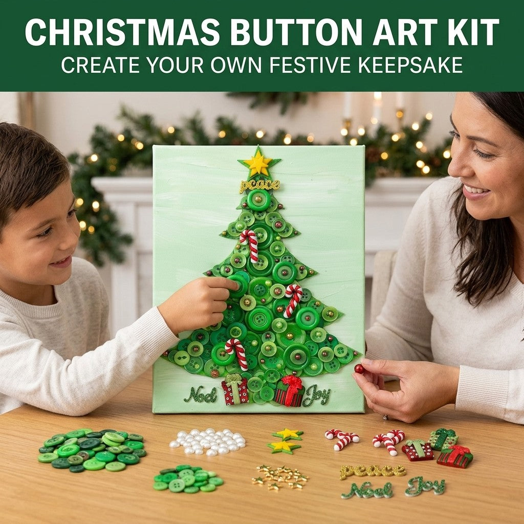 Traditional Christmas Tree Canvas DIY Craft Kit