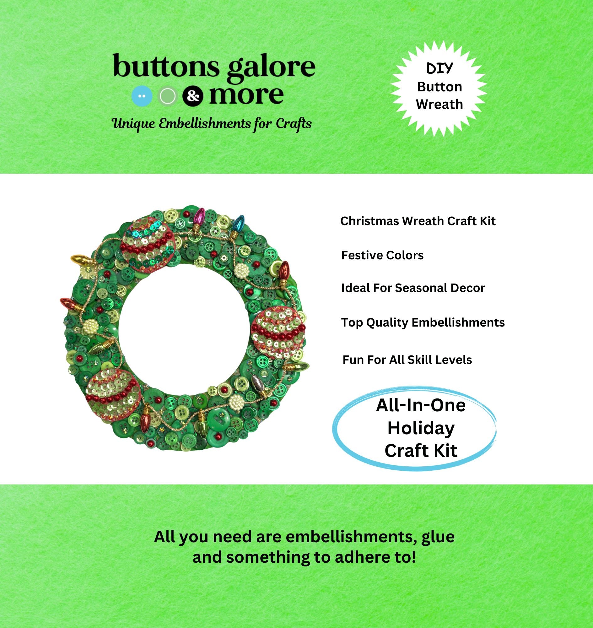 Christmas Wreath DIY Craft Kit