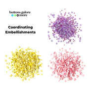 Button Blossom Easter Eggs DIY Kit – Set of 3 Decor Eggs