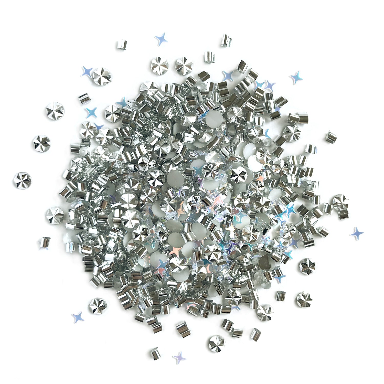 DIY White Christmas Tree Button Art Kit – 8x10 Winter Canvas Craft