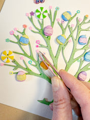 Easter Egg Tree Button Art DIY Craft Kit