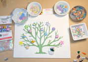 Easter Egg Tree Button Art DIY Craft Kit