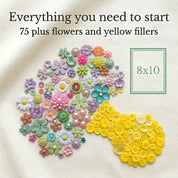 Flower Button DIY Craft Kit