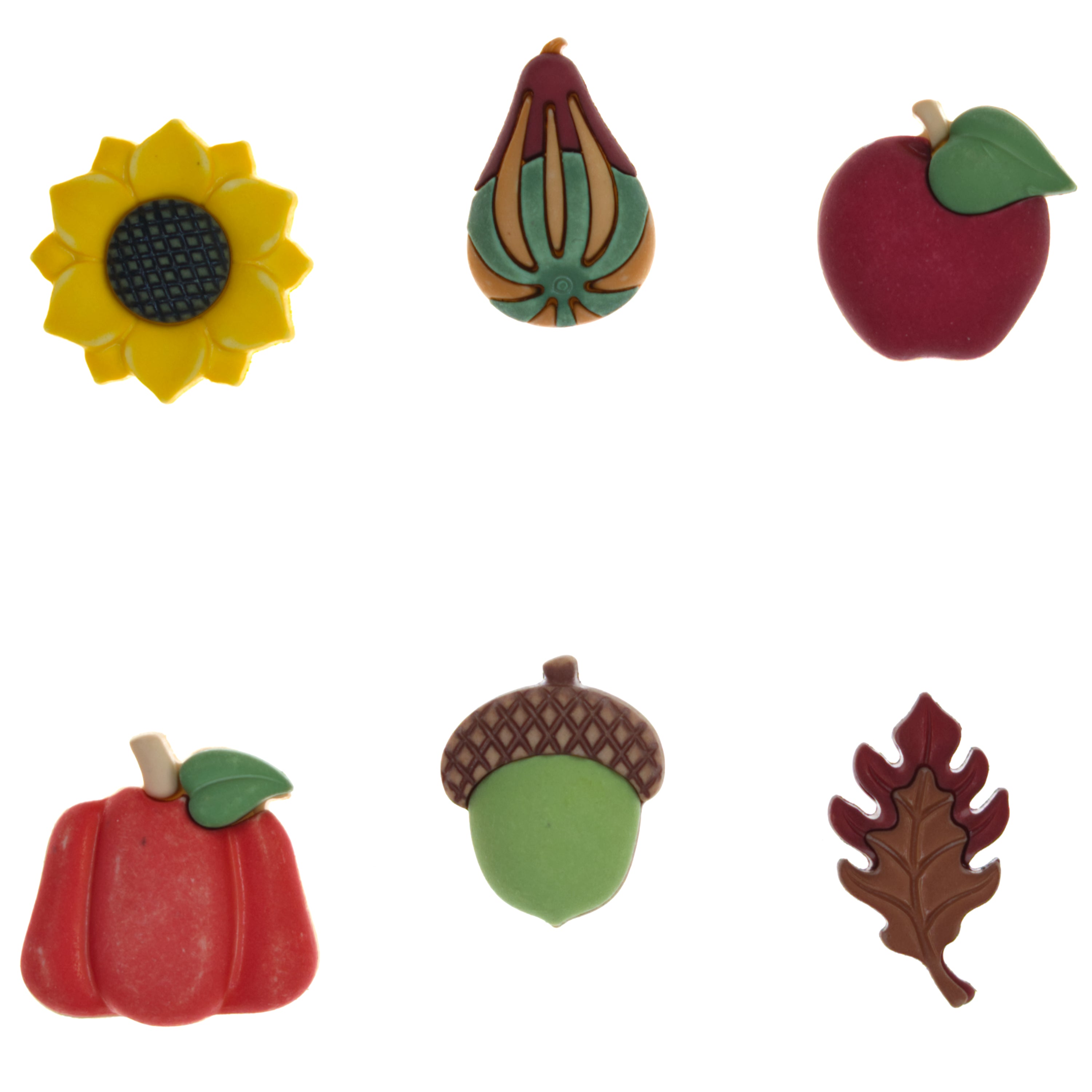 Harvest & Fall Themed 3D Buttons | Buttons Galore and More