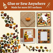 Fall Novelty Button Assortment – 50 Autumn Sewing & Craft Buttons with Pumpkins, Leaves & Harvest Shapes