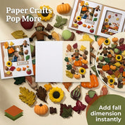 Fall Novelty Button Assortment – 50 Autumn Sewing & Craft Buttons with Pumpkins, Leaves & Harvest Shapes