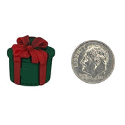 Hand Painted Christmas Gift Flat Back Resin – Holiday Craft Embellishment - 25 pcs