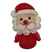 Hand Painted Small Santa Flat Back Resin – Christmas Craft Embellishment - 25 PCS