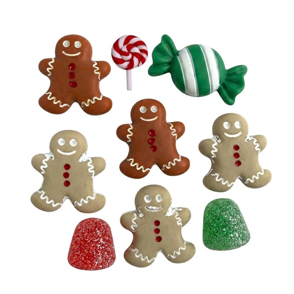 Gingerbread Novelty Button Assortment