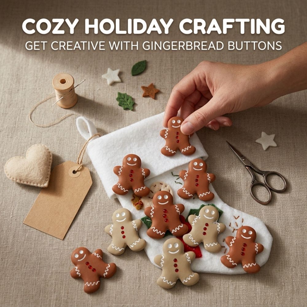 Gingerbread Novelty Button Assortment