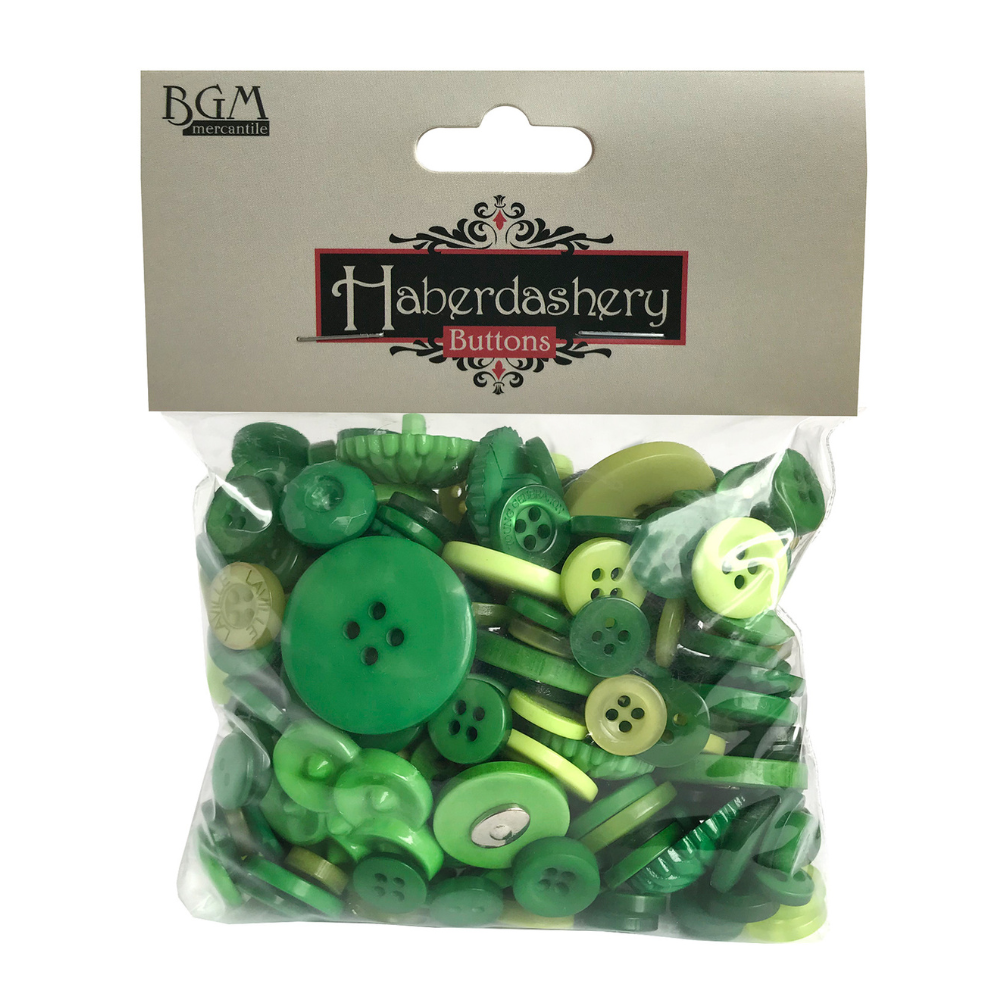 Assorted Green Buttons for Sewing and Crafts | Buttons Galore and More