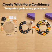 Halloween BOO Wreath DIY Craft Kit