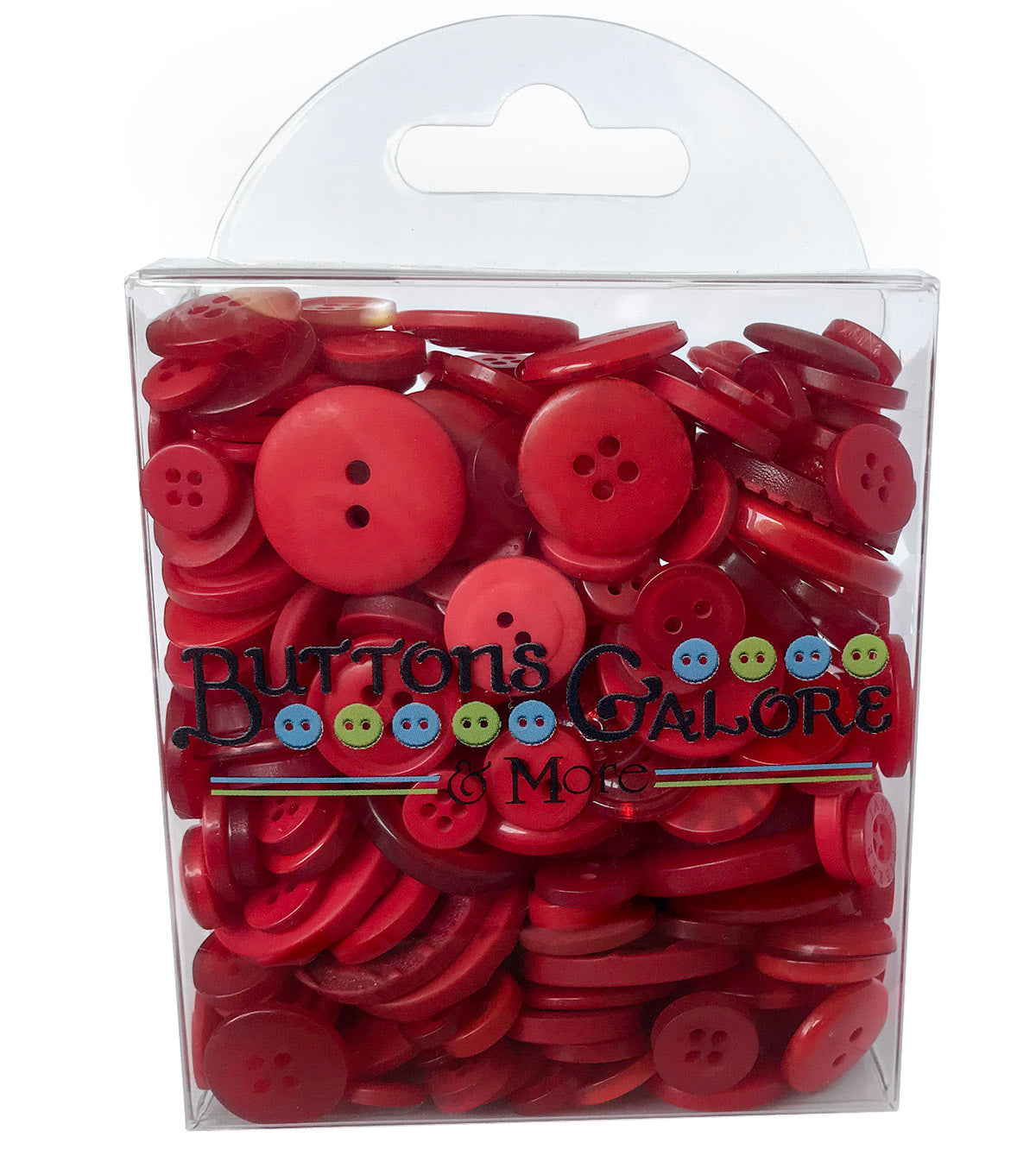 Color Me Red / Mixed Red Craft Buttons / Dress It Up / Scrapbook