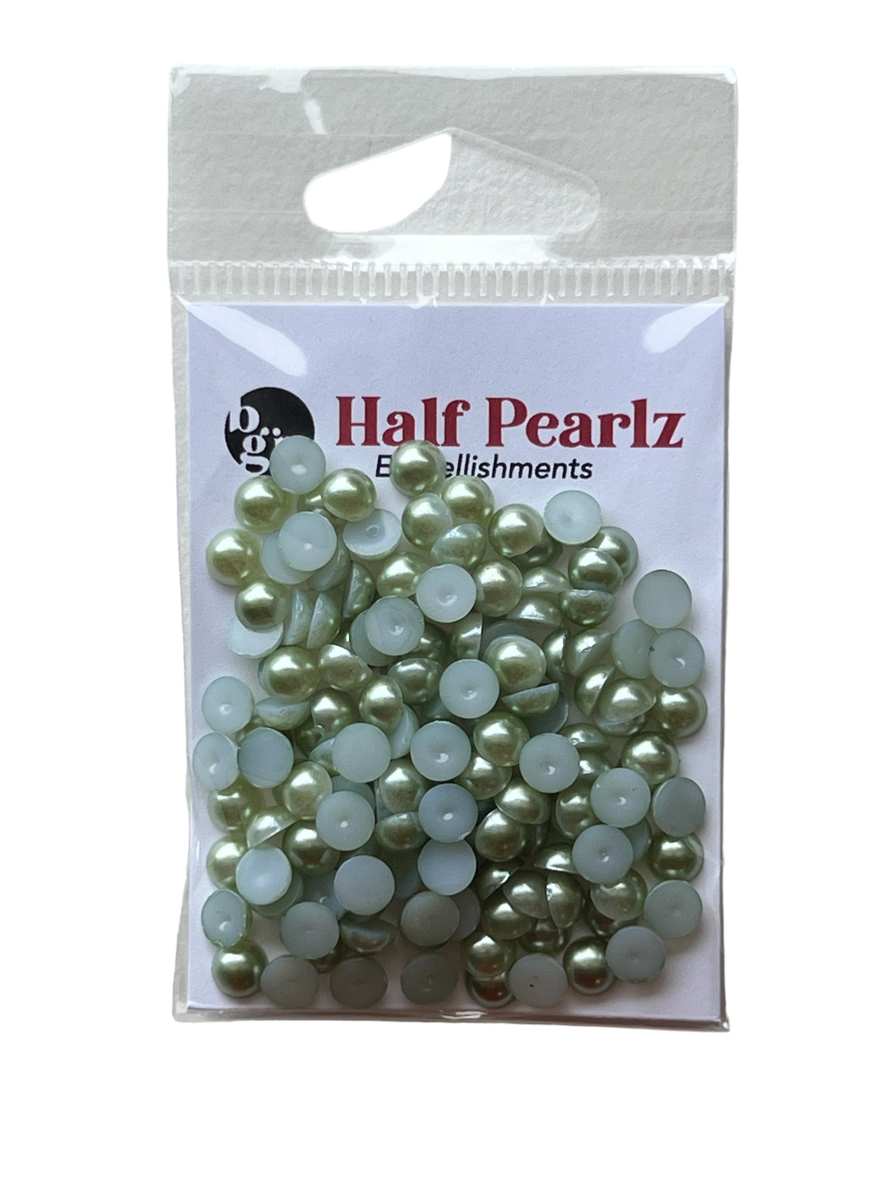 Leaf Green Half Pearls - 0