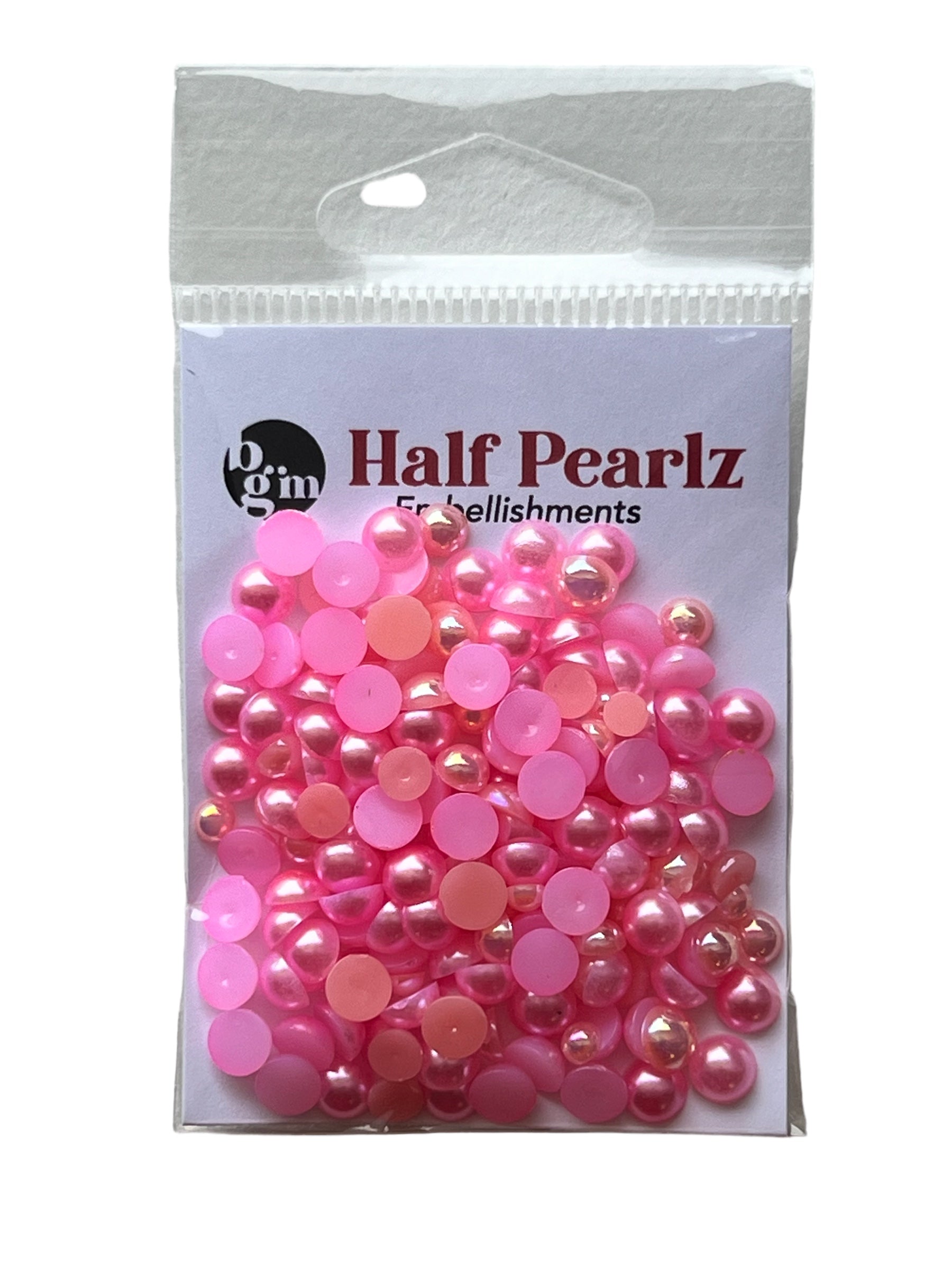 Pink Half Pearls
