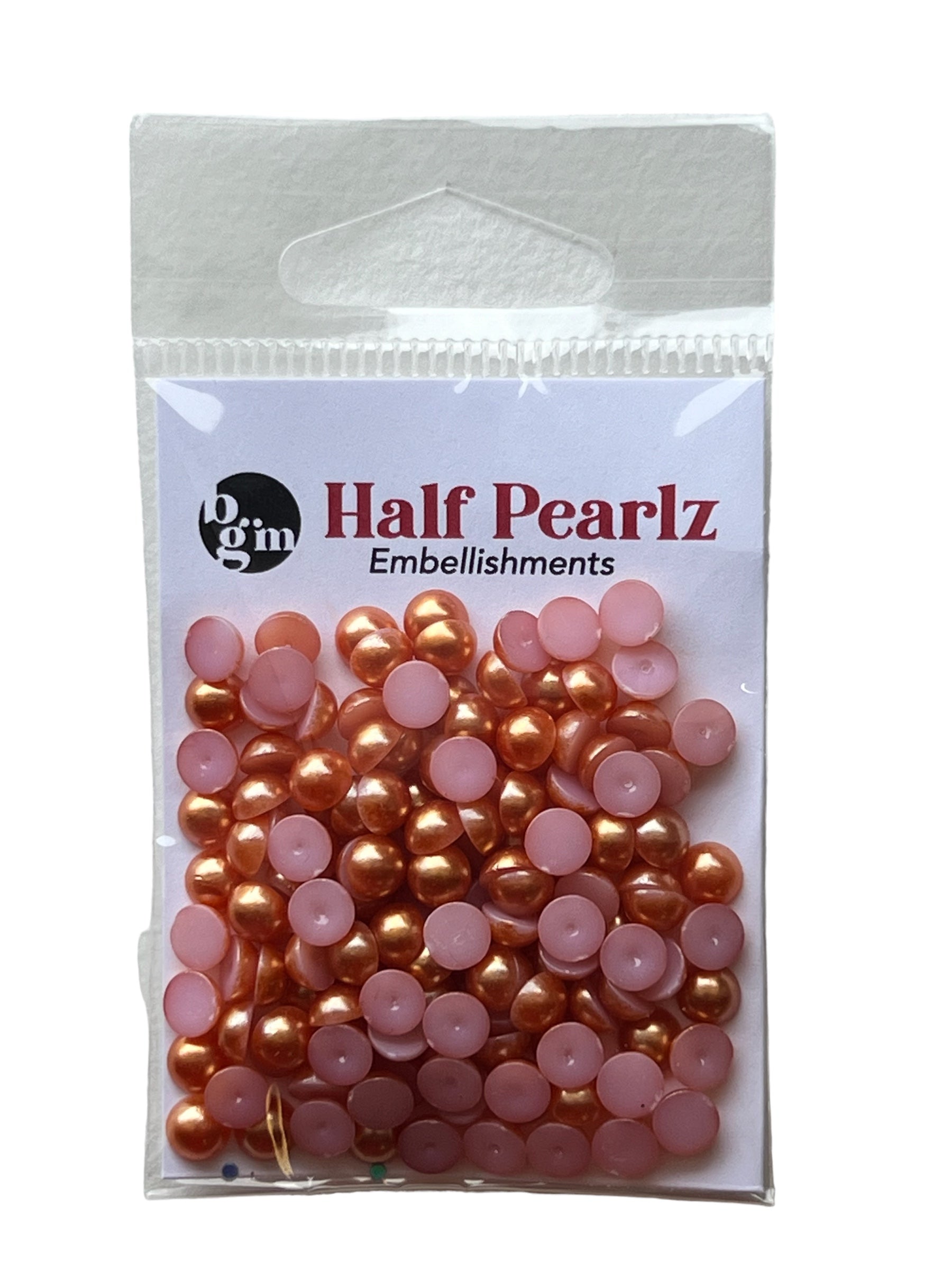 Pumpkin Half Pearls - 0