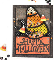 Candy Corn Craft Button – Halloween Sewing & Scrapbooking Embellishment