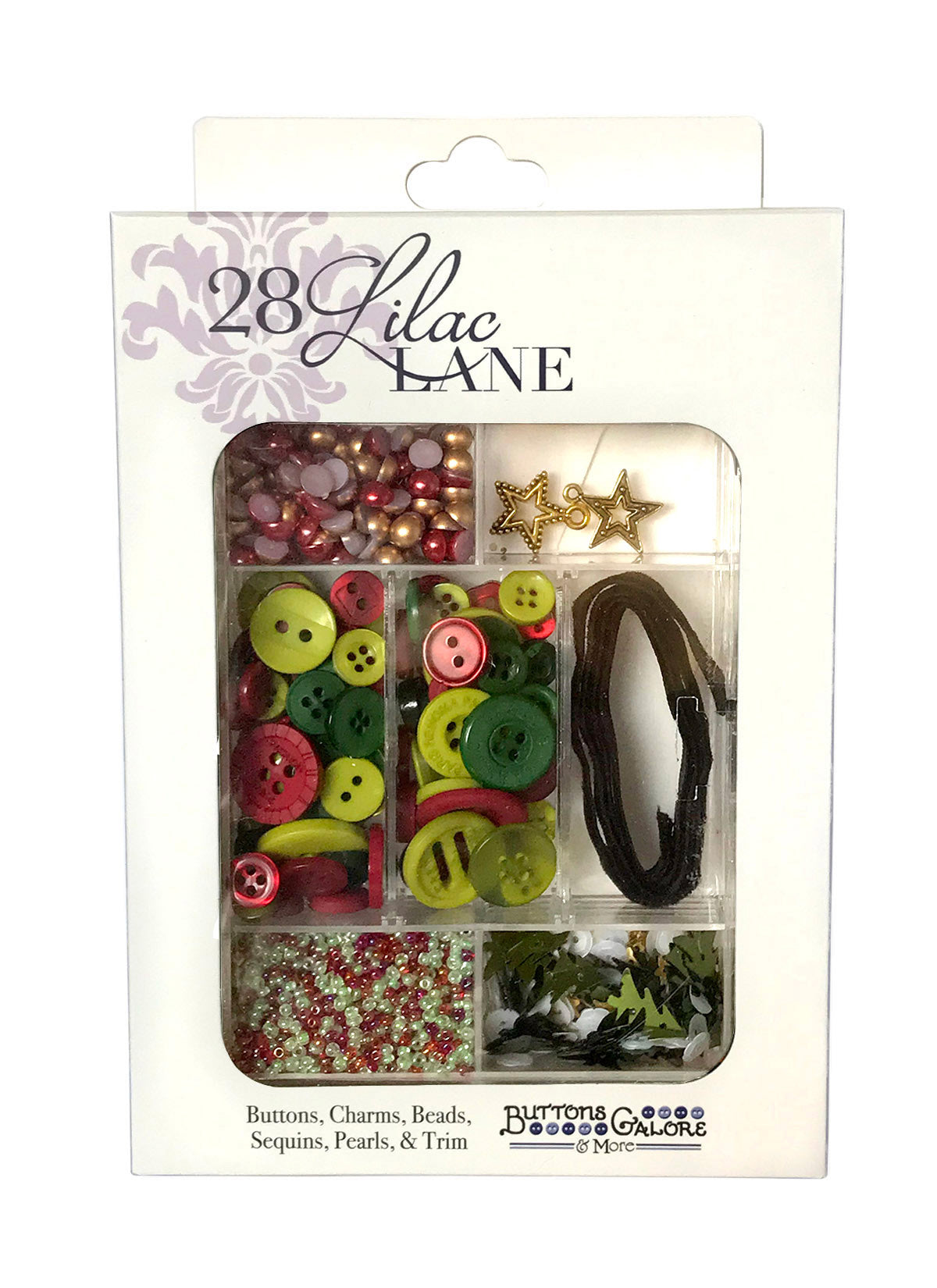 Christmas Carol Embellishment Craft Kit – Buttons, Beads, Sequins, Charms & Trim – Holiday Craft Kit