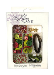 Christmas Carol Embellishment Craft Kit – Buttons, Beads, Sequins, Charms & Trim – Holiday Craft Kit