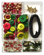 Christmas Carol Embellishment Craft Kit – Buttons, Beads, Sequins, Charms & Trim – Holiday Craft Kit