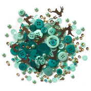 Reindeer Games Christmas Embellishment Mix – Sequins, Beads & Buttons for Crafts – Holiday Craft Mix