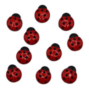 Ladybug Buttons – Red & Black Bug Buttons for Sewing and Crafts