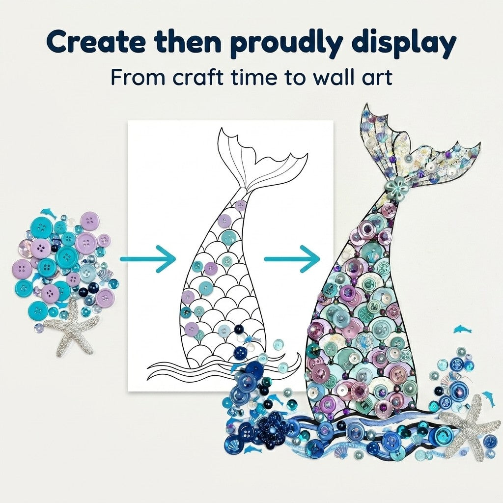 Mermaid Canvas DIY Craft Kit