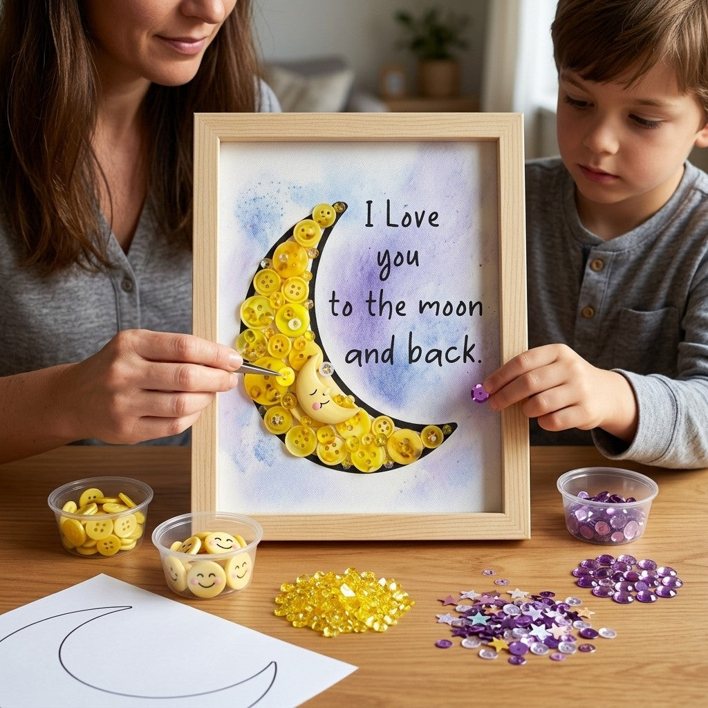 Love You to the Moon DIY Frame Craft Kit