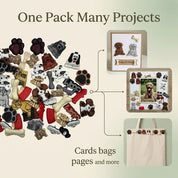 Dog Theme Craft & Sewing Buttons – 50 Piece Novelty Button Assortment