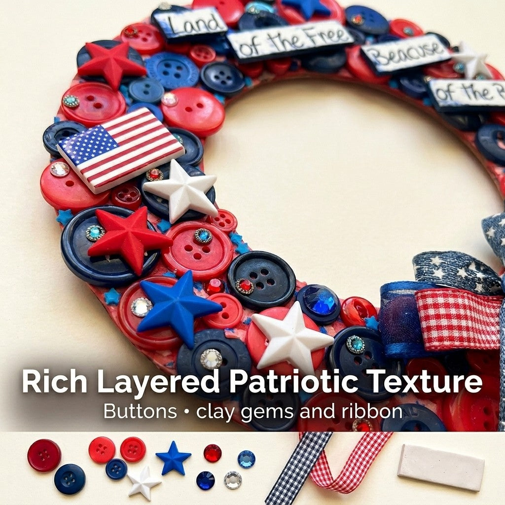 America 250 Patriotic Wreath DIY Craft Kit