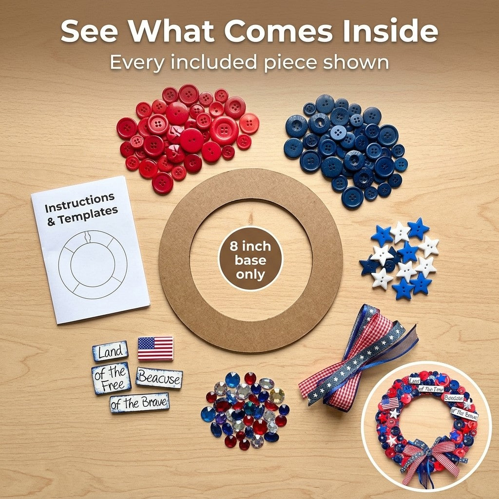 Patriotic Wreath DIY Craft Kit