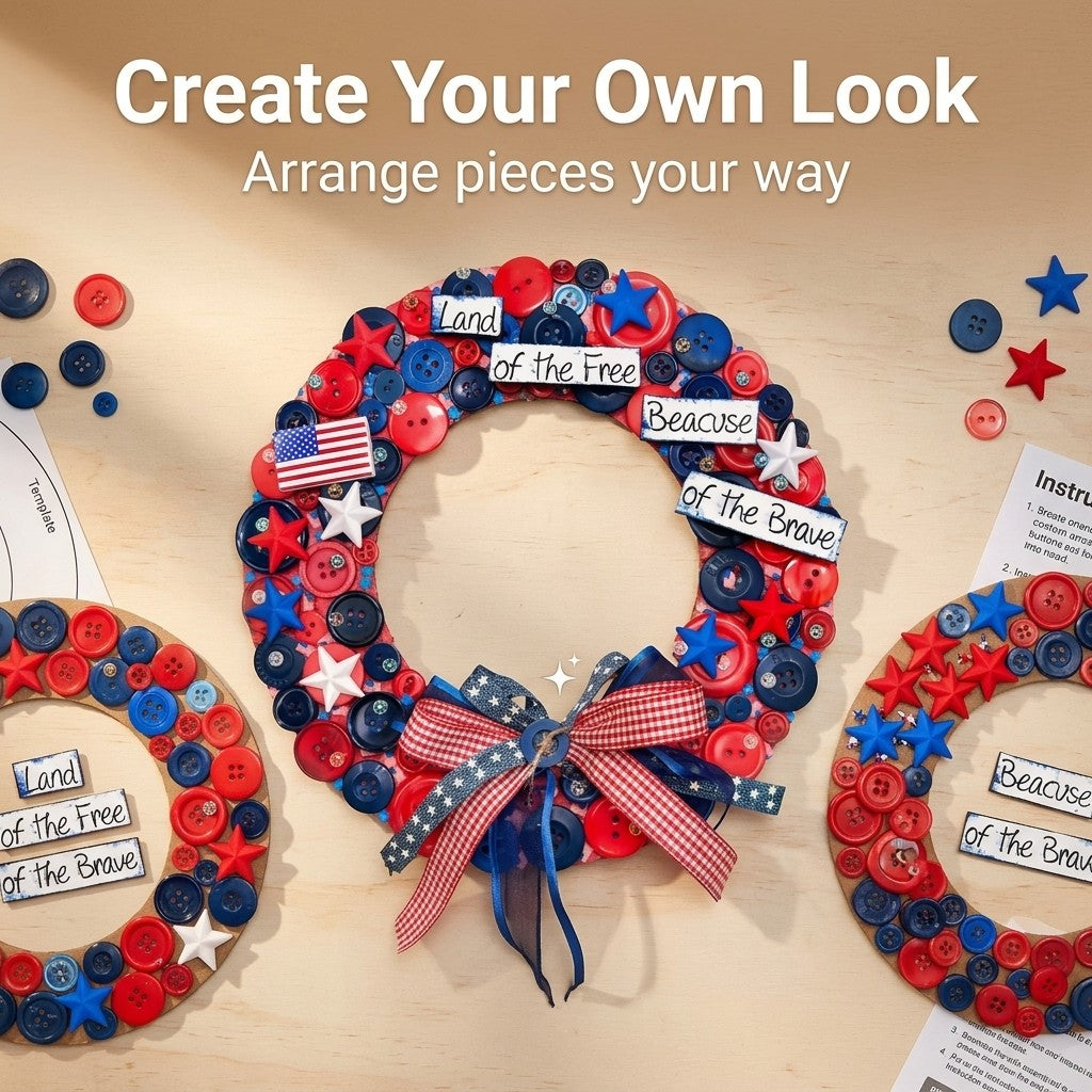Patriotic Wreath DIY Craft Kit