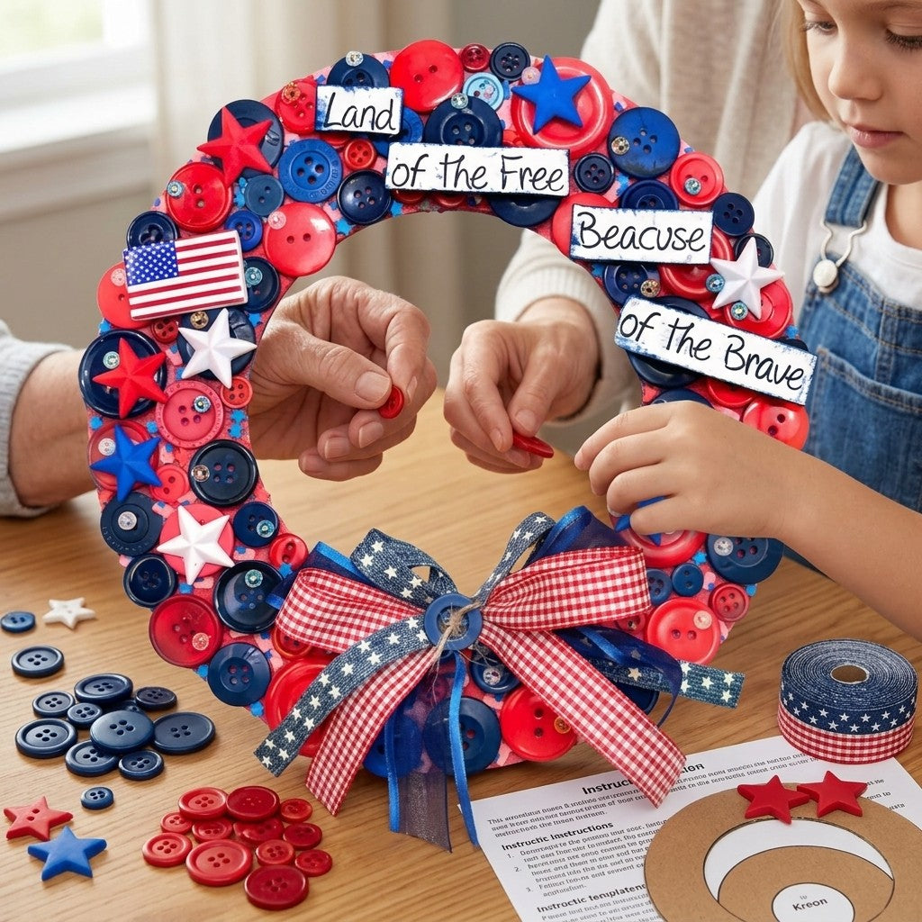 Patriotic Wreath DIY Craft Kit
