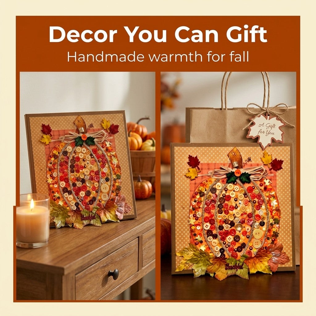 Pumpkin Canvas Craft Kit – Fall DIY Home Décor Project