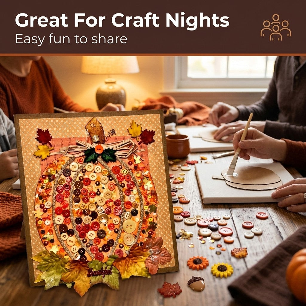 Pumpkin Canvas Craft Kit – Fall DIY Home Décor Project