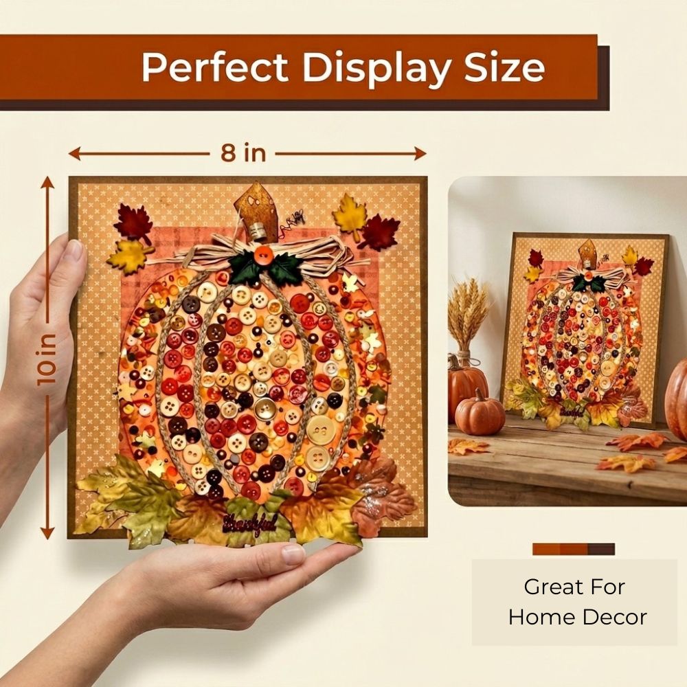 Pumpkin Canvas Craft Kit – Fall DIY Home Décor Project