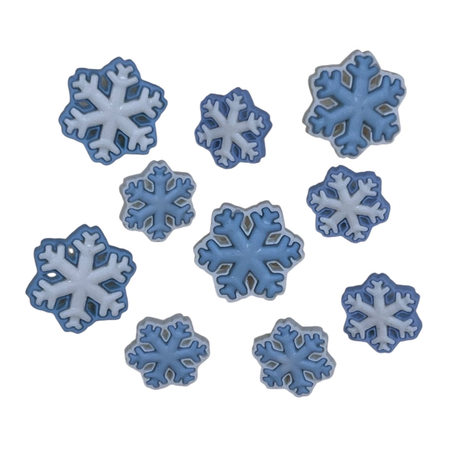 Two-Tone Snowflakes