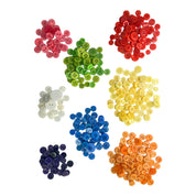 DIY Rainbow Button Art Kit for Kids – 8x10 Canvas Craft Kit Includes Colorful Buttons