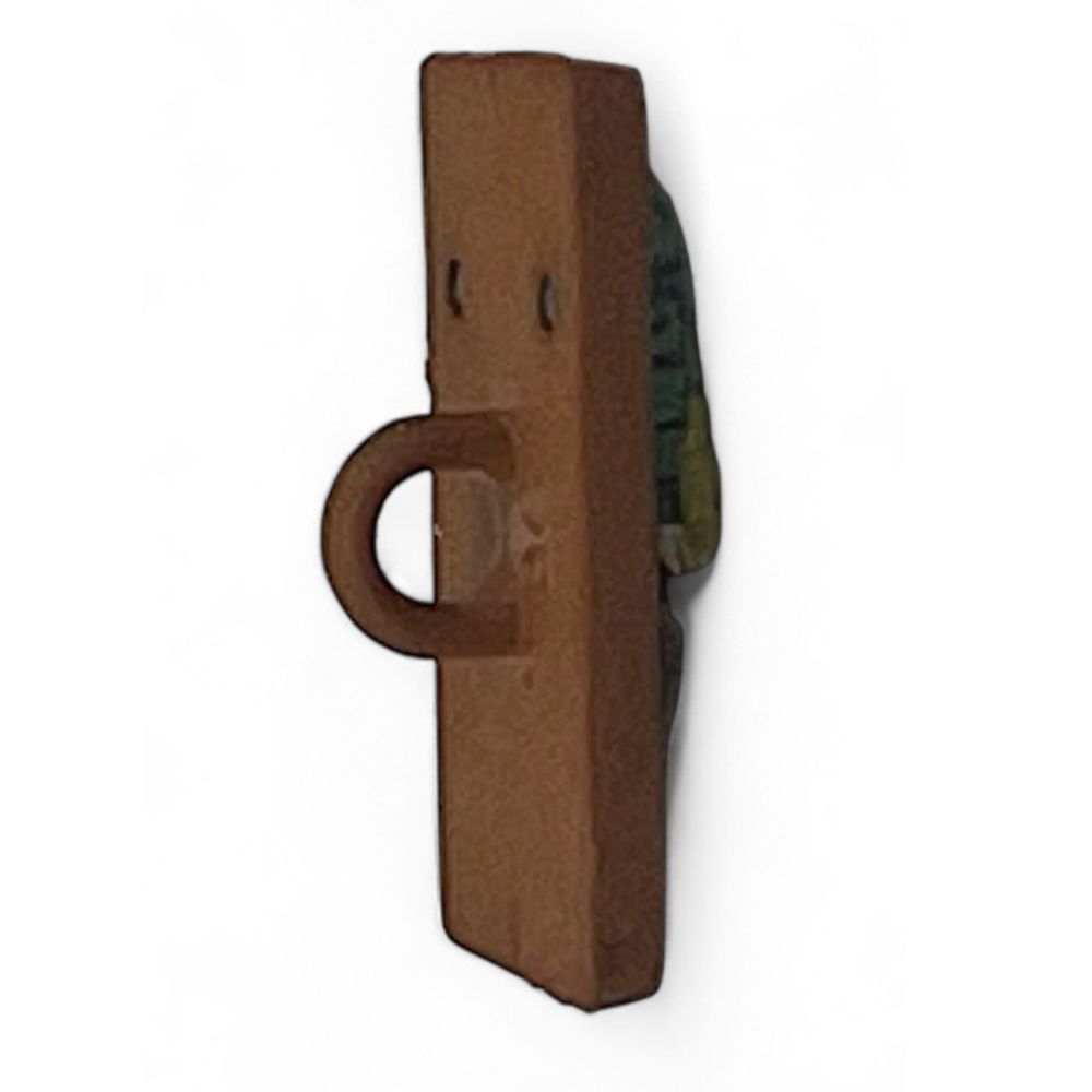 Christmas Door Button – Holiday Craft Embellishment with Wreath & Bow
