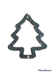 Silver Christmas Tree Cookie Cutter Bulk Embellishment