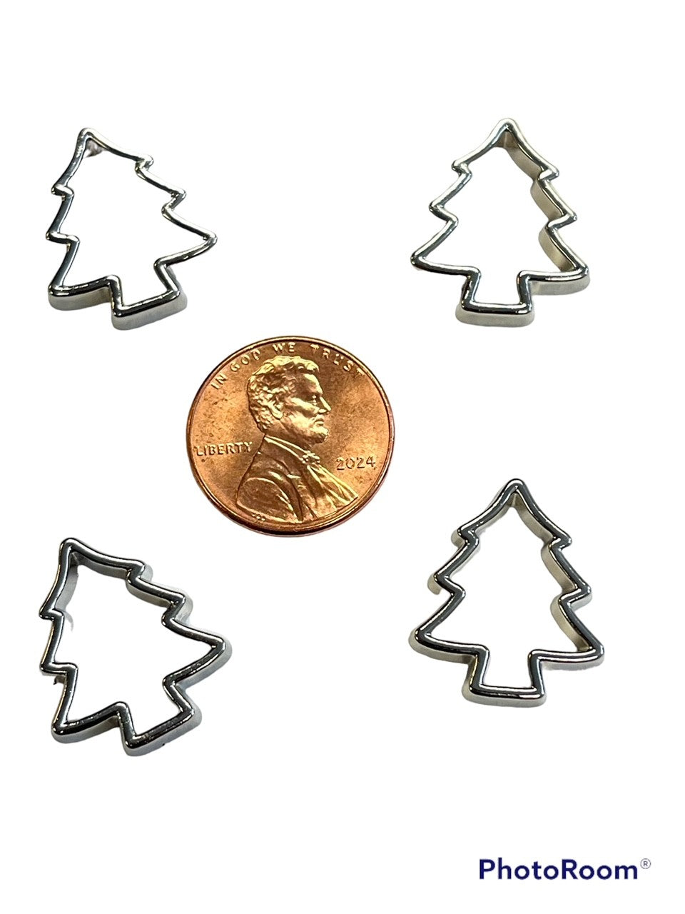 Silver Christmas Tree Cookie Cutter Bulk Embellishment