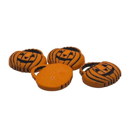 Pumpkin Treat Pail Craft Button – Jack-O’-Lantern Candy Bucket