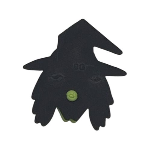 Witch Face Craft Button – Spooky Halloween Embellishment